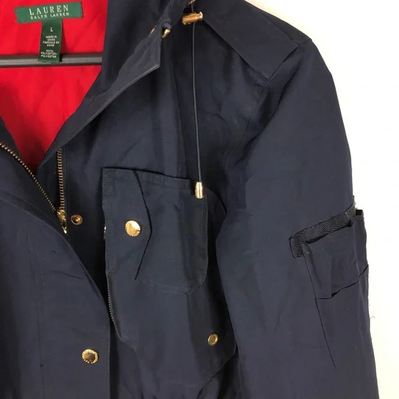 Ralph Lauren Cinched Waist Hooded Jacket - Picture 2 of 10